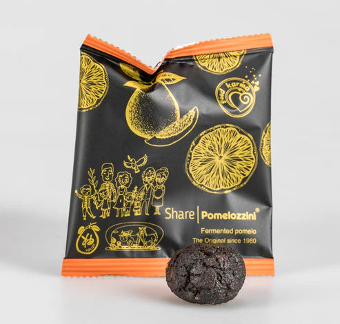 (20-40 day Plan) Share Pomelozzini® Fermented Pomelo/Grapefruit (160g, 20-pc Box): 30+month fermented, effective natural alternative to lab-made laxatives/probiotics, vegan/non-GMO, individually wrapped packet easy for travel (Swiss-made, free shipping)