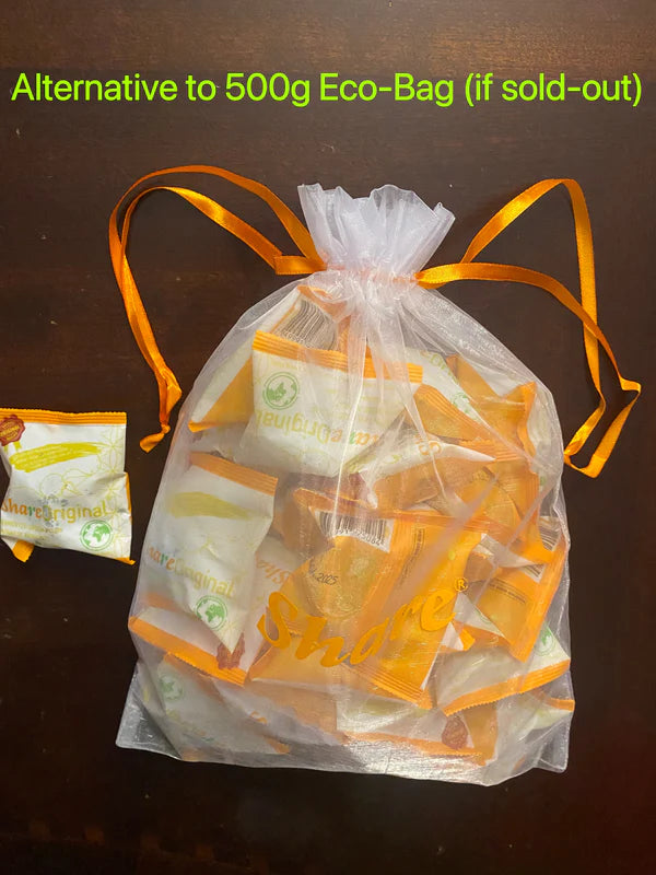 (30-day Plan) Share Original® Fermented Plum/Japanese Apricot (Organza Bag, 33pcs): 30+month fermented, effective natural alternative to lab-made laxatives/probiotics, vegan/non-GMO, individually wrapped packet easy for travel (Swiss-made, free shipping)