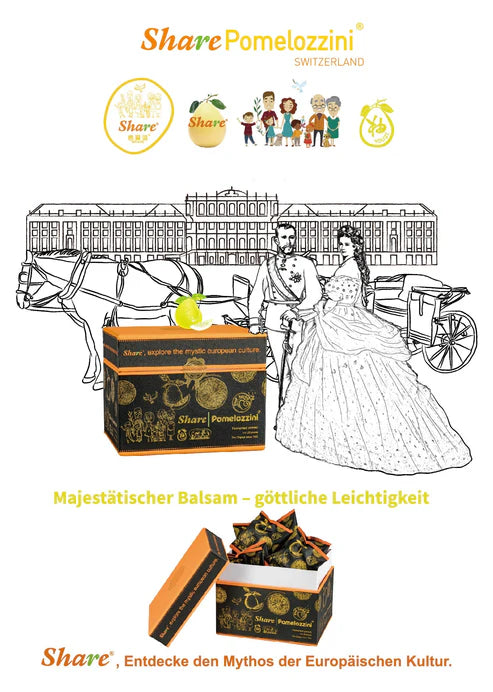 Share®  (60-Day Plan Fabric Eco-Bag) Share Pomelozzini® Fermented Pomelo: 30+month Fermented w. Living Ingredients (Not Lab-Made), Vegan/Plant-Based; Lactose-Free (Made in Switzerland, Free Shipping)